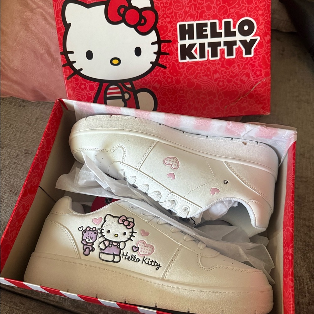 Hello Kitty White Sneakers